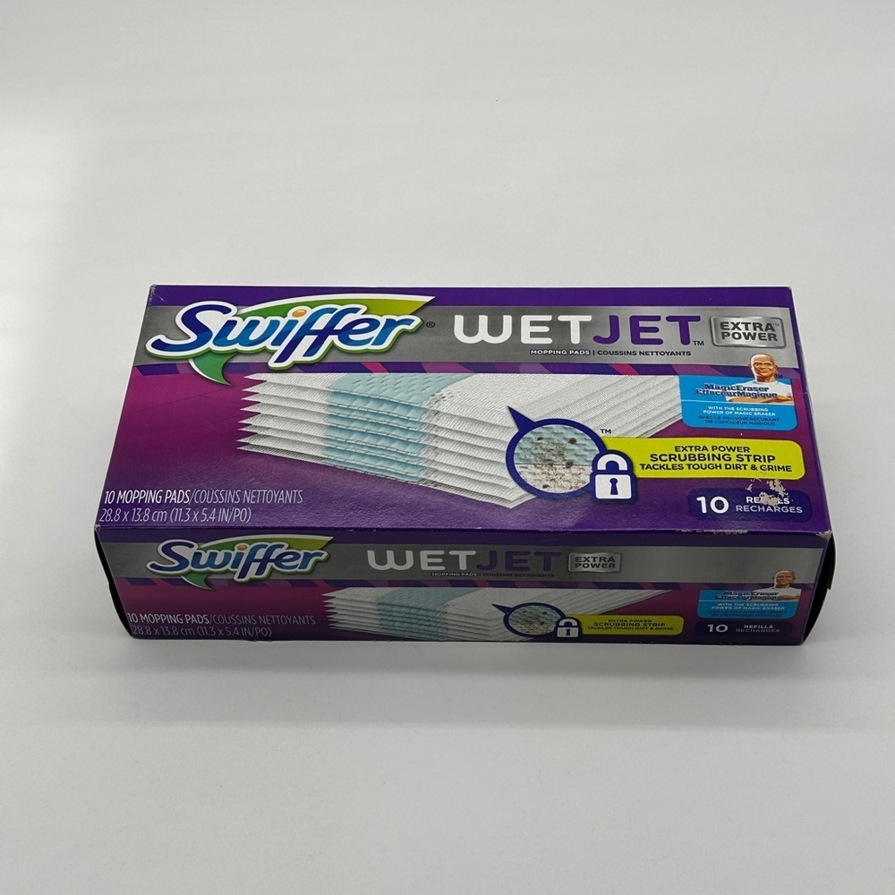 Swiffer WetJet Extra Power Mopping Pad Refills with Magic Eraser 10 Count 81788